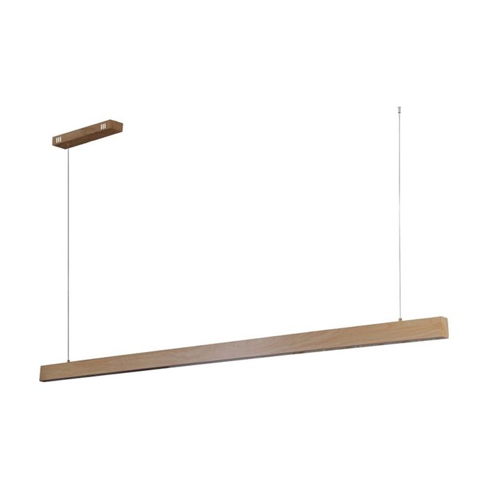 Lexi Lighting Maisie LED Pendant Light Small Wood Grain Matt Black 40W
