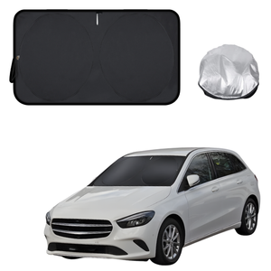 Front Windscreen Sun Shade for Mercedes-Benz B-Class 2011 - 2018 (W246) - Standard 150 x 85 cm - Black