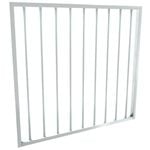 ProtectorAl 975 x 900mm Pearl White Aluminium Flat Top Garden Gate