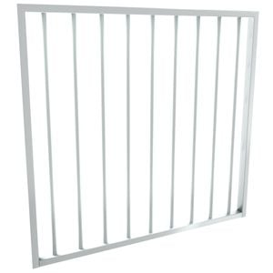 ProtectorAl 975 x 900mm Pearl White Aluminium Flat Top Garden Gate