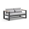 Balmoral 2 Seater Outdoor Aluminium And Teak Lounge -