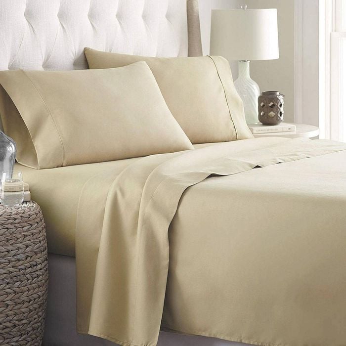 2000TC Ultra Soft Super King Fitted Sheet Set- Cream