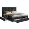 Artiss Bed Frame Drawers Storage Fabric Double Size Avio