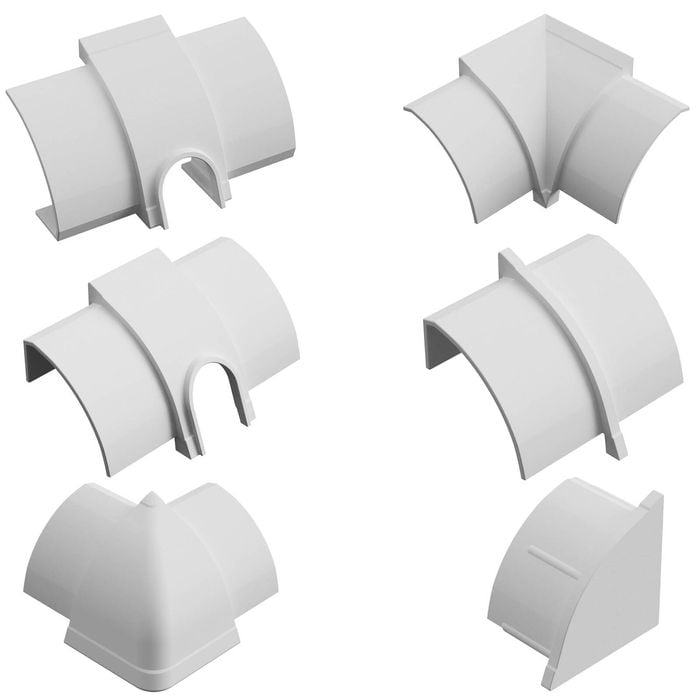 DETA 22 x 22mm Cable Cover Accessory Kit - 9 Pack