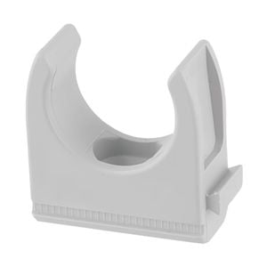 DETA 20mm Grey PVC Conduit Mounting Clip - Single Pack