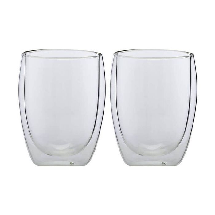 2pc Maxwell & Williams Blend Double Wall Drinking Cups Set 350ml