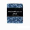 Bloomington Printed Microfiber Sheet Set Single Indigo Floral