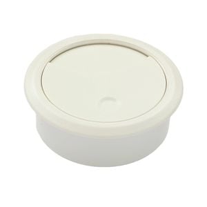 Hafele 60mm White Cable Port - 1 Pack