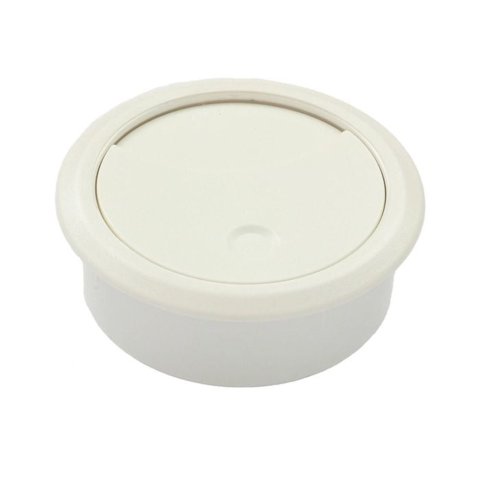 Hafele 60mm White Cable Port - 1 Pack