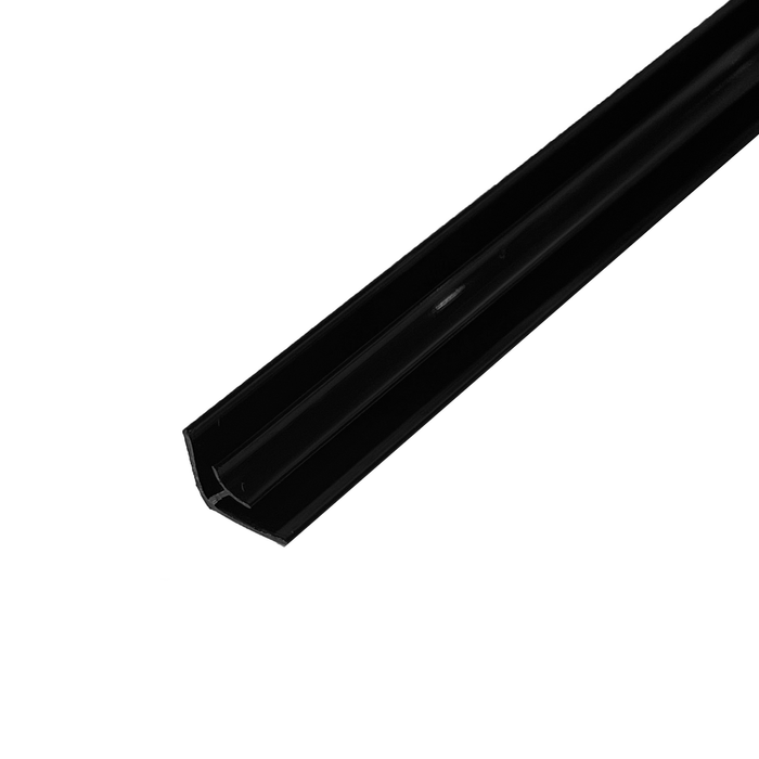 Wallart 2400mm Black Wet Area Int Corner 