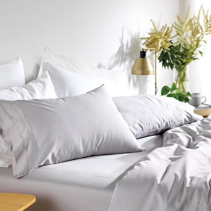 Myhouse Riley Bamboo Cotton Flat Sheet - Mink - Queen