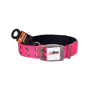 AgBoss Working Farm Pet Dog Collar Reflective Hot Pink 0.04x60cm 24 inch