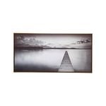 LVD Framed 70x140cm Canvas/Resin Jetty Lake Wall Art Display