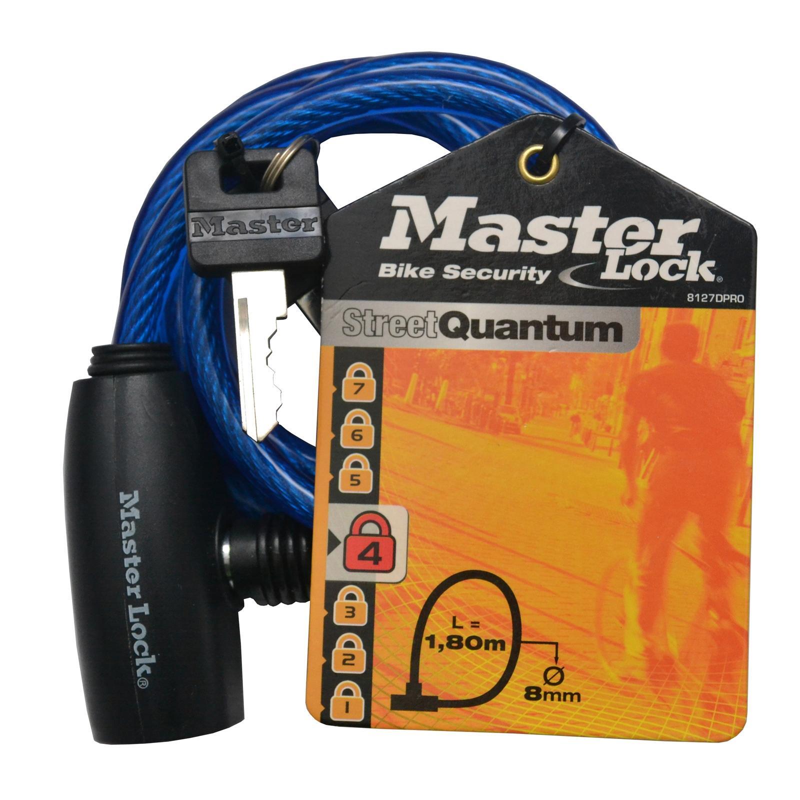 Master Lock 1.8m x 8mm Bike Keyed Lock Bunnings Australia