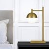 Telbix Antique Gold/Opal Matt Basilo Table Lamp
