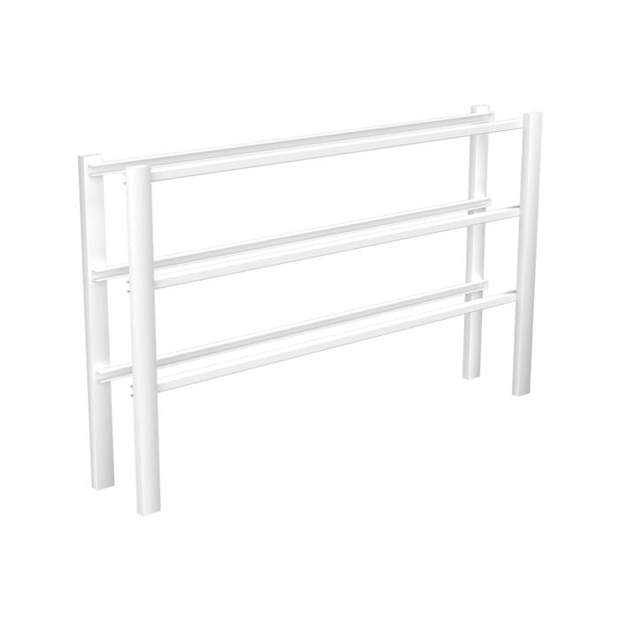 Flexi Storage Home Solutions White 3 Runner Basket Frame - 3 Runner