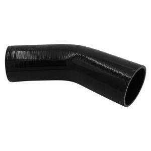 GASO 45 Degree Standard Elbow 2.5" (63mm) Silicone Hose Black