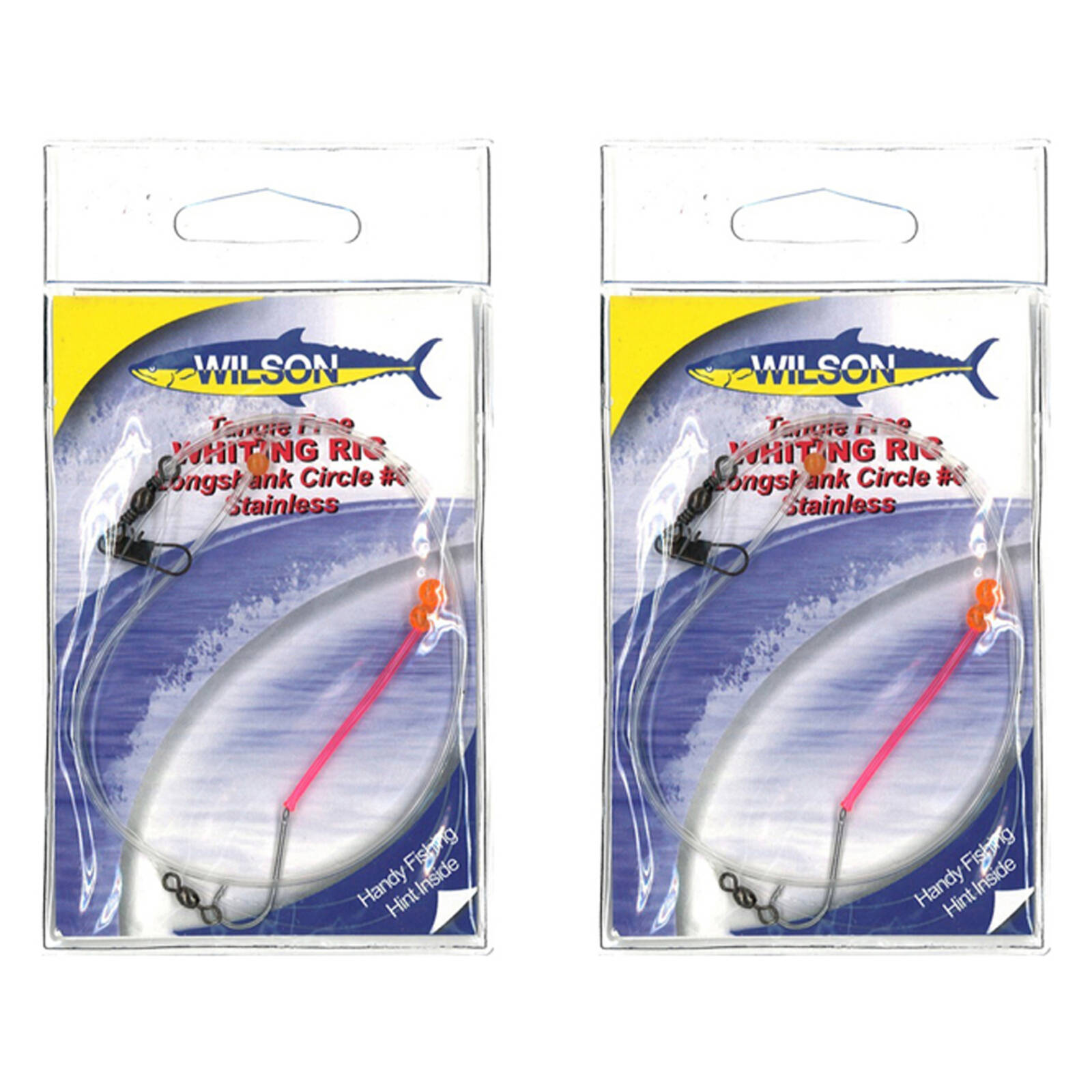 2x Wilson Tangle Free Whiting Rig Stainless Steel Longshank Hook - Size 6 product image