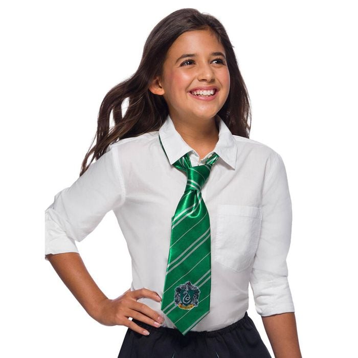 Harry Potter Slytherin Tie Stripes Unisex Party Costume Accessory Adult Green