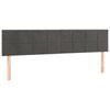 vidaXL Headboards Upholstered Wall Bed Header 2 pcs Dark Grey 80 cm Velvet
