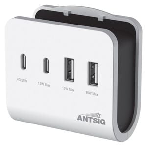 Antsig 20W 4-Port USB Wall Charger