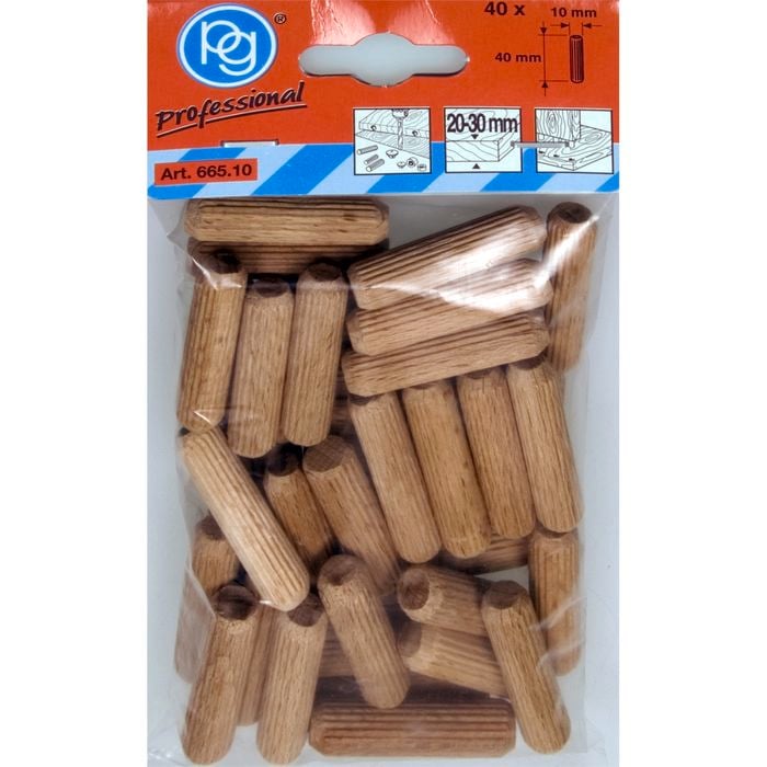 PG Professional Dowel Fluted 10mm  40pk