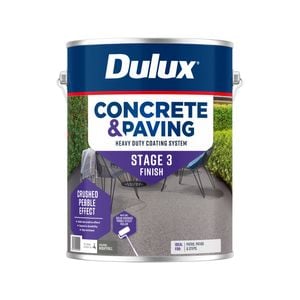 Dulux 10L Concrete & Paving Crushed Pebble Effect - Night Fall