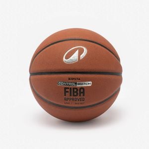 Decathlon | Size 5 Basketball Fiba Control Match Bt500 - Brown - One Size