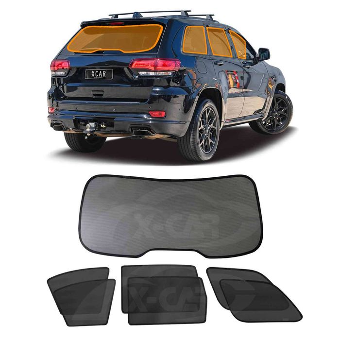 Window Sun Shades For Jeep Grand Cherokee 2011-2021 Car Uv Protection Custom Rear Windscreen Shade Sunblind Mesh