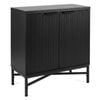 Costway Fluted Sideboard Buffet Cabinet Modern Console Table Black