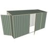 Build-A-Shed 1.2 x 3.7 x 2.0m Tunnel Shed Tunnel Hinged Door with 1 Hinged Side Door - Green