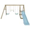 Lifespan Kids Winston Swing Set With Climb & 1.8m Slide (pastel Blue)