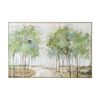Urban Style Brushmarks Embellished Canvas Painting Artwork Forrest Path 1425mm