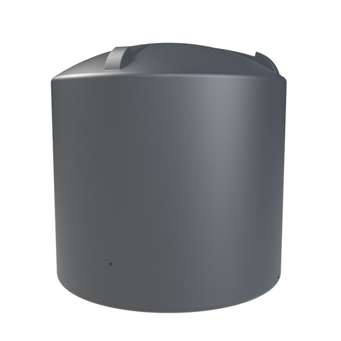 Melro Tanks 5000L Metal Grey Round 5500 Poly Water Tank