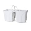 White Herb Planter With Scissors Garden Decoration