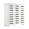 4 Tier White Shoe Storage Cabinet