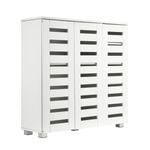 4 Tier White Shoe Storage Cabinet