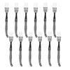 12pc Laguiole Etiquette Stainless Steel Fork Set 22.5cm Marble Grey