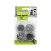 Slipstick 29 - 35mm Clear Sleeve Felt Chair Leg Floor Protection - 4 Pack