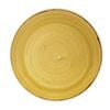 Churchill Round Coupe Plate Stonecast Mustard Seed Yellow 220mm Ceramic Dinnerware