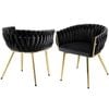 2x Artiss Dining Chairs Black