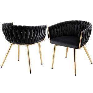 2x Artiss Dining Chairs Black