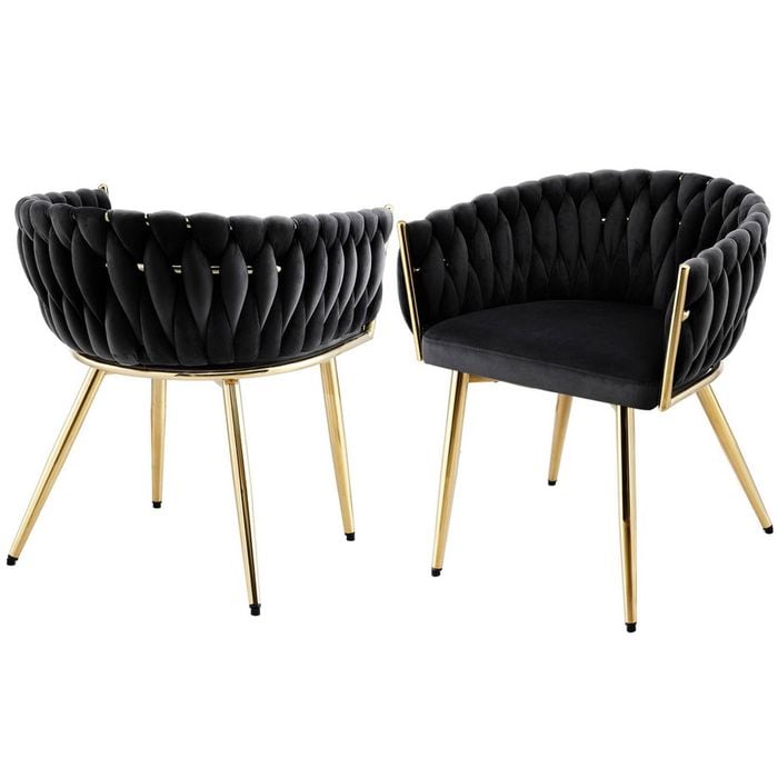2x Artiss Dining Chairs Black