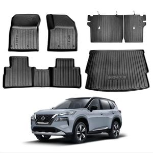Floor Mat Boot Liner Back Seat Protector Combo for Nissan X-trail Xtrail T33 5 Seats 2022-Onwards