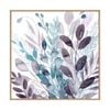 Artey | Crystallized Flora II - Framed Canvas - Natural Frame - 140 x 140cm