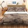 3D Brown Texture 235 Bed Pillowcases Quilt King Size
