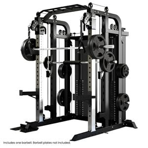 Powertrain 938B Multi-Function Smith Machine Gym Station 160KG Dual Weight Stack Power Rack Cable Heavy-Duty Steel Frame