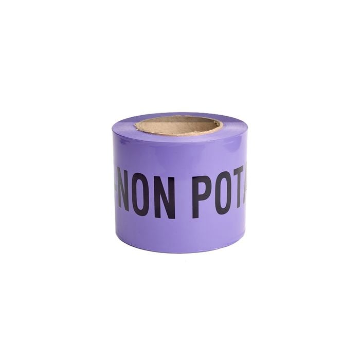 Blue Mountain Co Plumbing 100mm x 100m Non Detectable Buried Non Potable Underground Tape