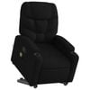 vidaXL Stand up Massage Recliner Chair Office Armchair Single Sofa Black Fabric