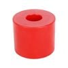 Sunrise Poly Soft Roller Round Cap 2 1/2" 17mm Bore Red - Brps305